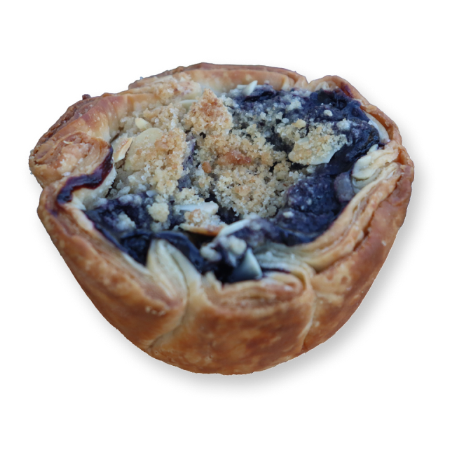 Blueberry Pie with Almond Streussel